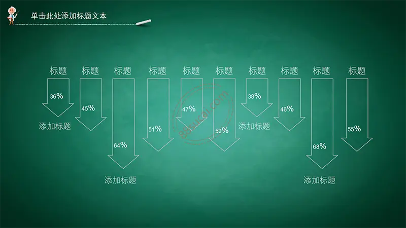 黑板背景教学公开课ppt模板免费PPT下载