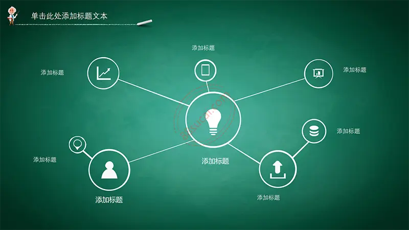 黑板背景教学公开课ppt模板免费PPT下载