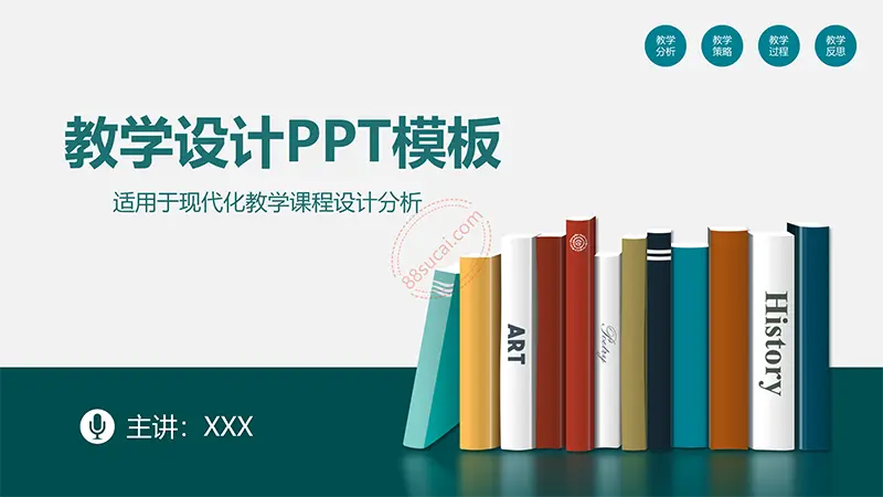 大气适用于现代化教学课程设计分析教学设计PPT模板免费PPT下载