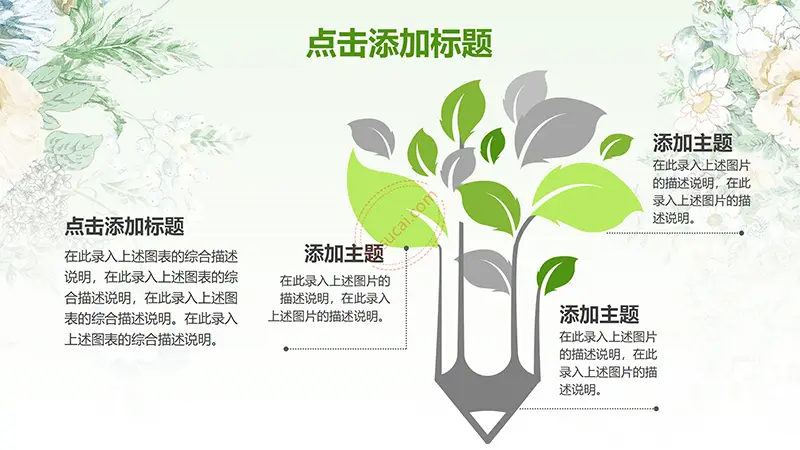 绿色教师说课模板教学课件PPT模版免费下载
