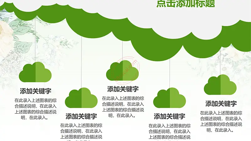 绿色教师说课模板教学课件PPT模版免费下载