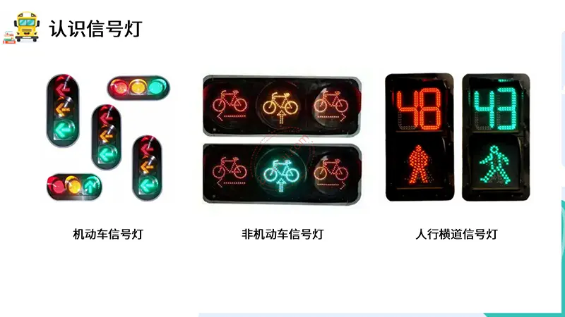 小学交通安全主题PPT模板免费下载