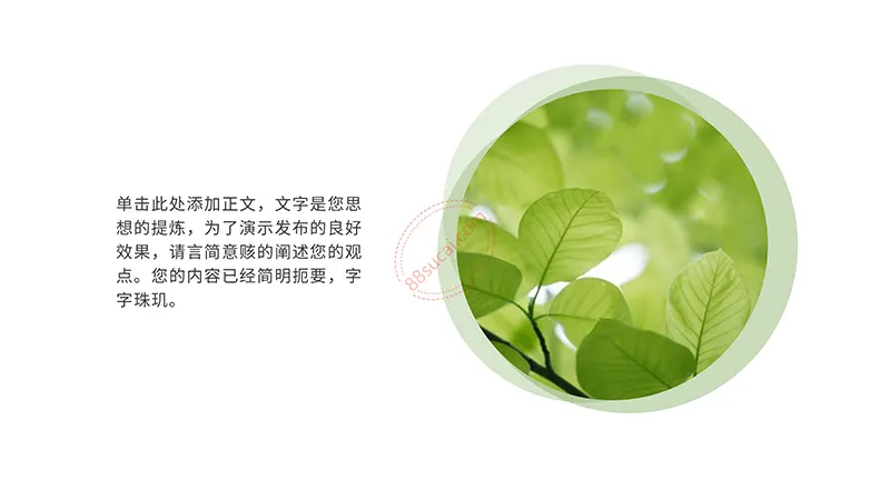 绿色环保教育知识讲座通用PPT模板免费下载免费PPT