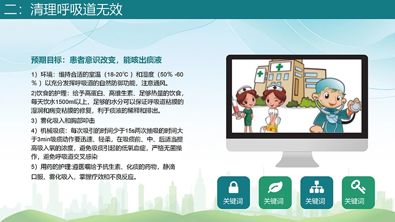 肺部感染护理查房分享的肺部感染病人护理ppt演示文稿免费下载免费PPT