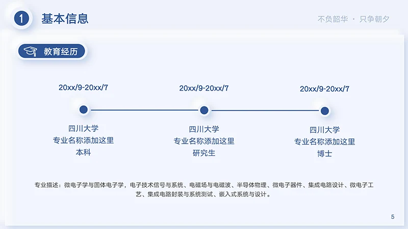完整框架结构个人求职简历PPT模板免费下载免费PPT