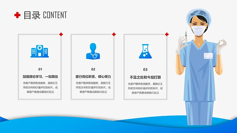 医院工作述职报告ppt演示文稿免费下载免费PPT