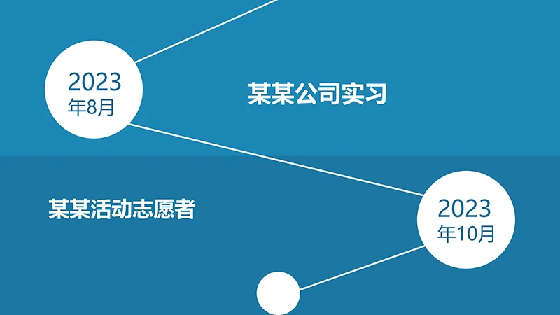 简洁蓝底个人简历ppt模板免费下载免费PPT