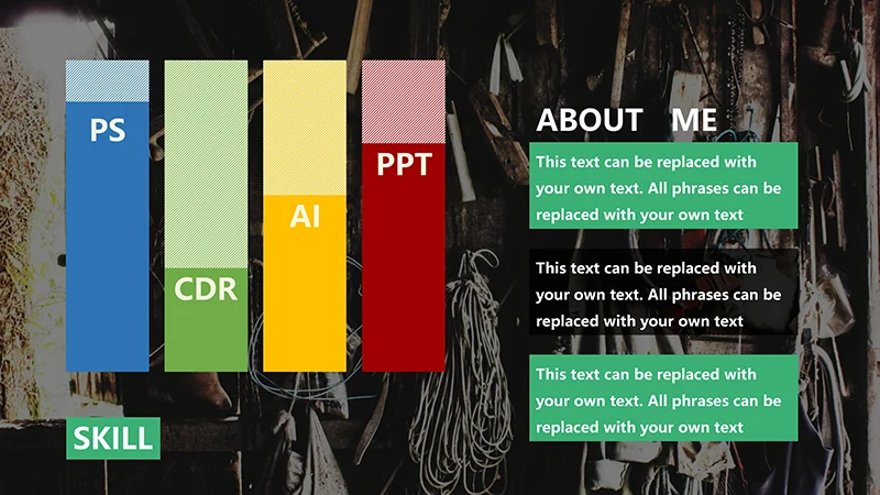 个性化个人简历和作品展示ppt模板免费下载免费PPT