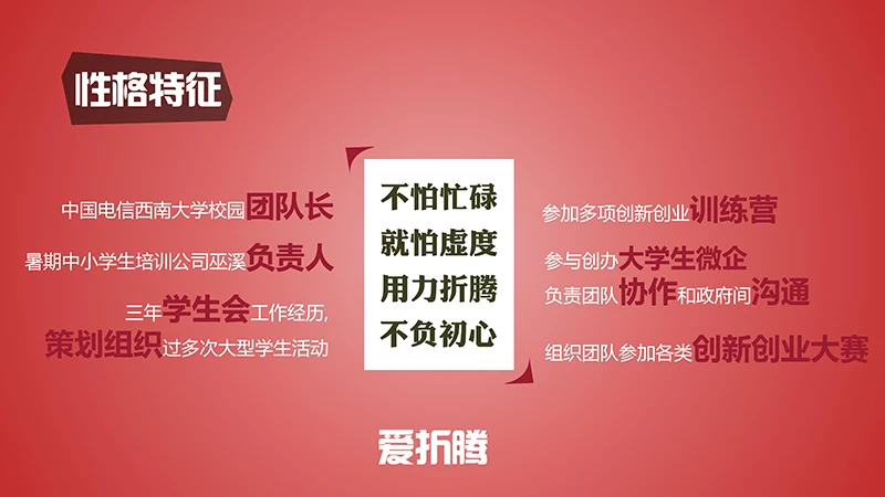 简介个性的自我介绍ppt模板免费下载免费PPT