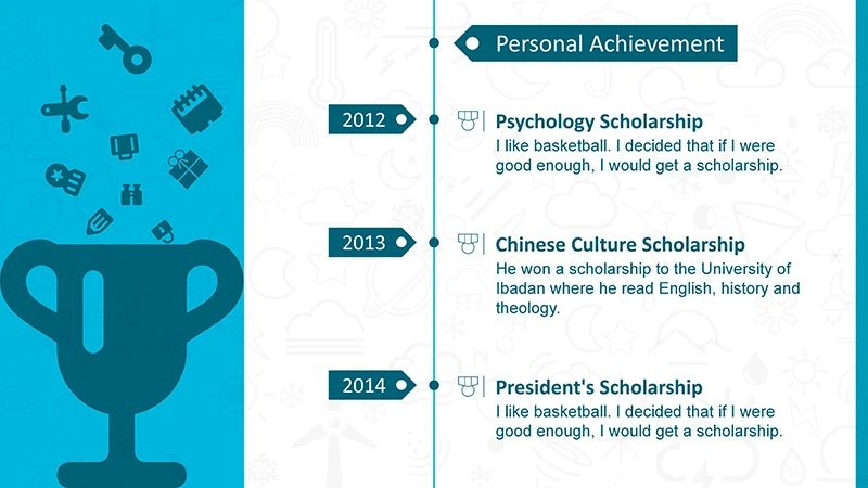 蓝色个人简历ppt模板免费下载免费PPT