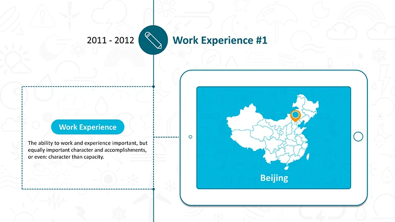 蓝色个人简历ppt模板免费下载免费PPT