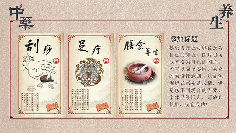 中药中医养生中国传统医药ppt模板免费下载免费PPT