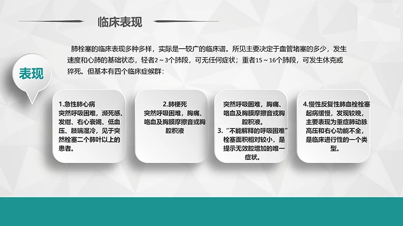 肺栓塞病人护理培训ppt演示文档免费下载免费PPT