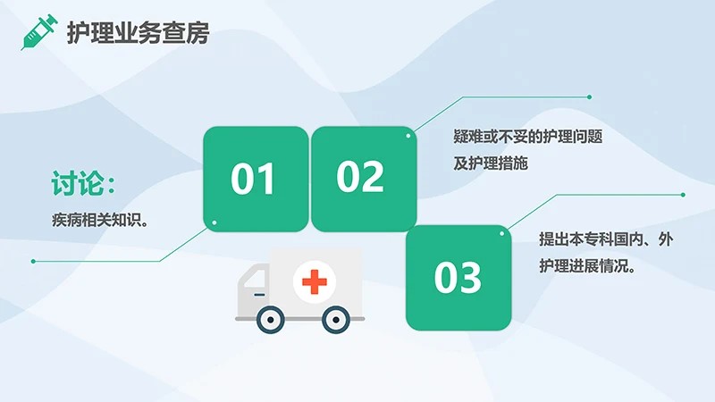 护理业务查房业务培训ppt演示文档免费下载免费PPT
