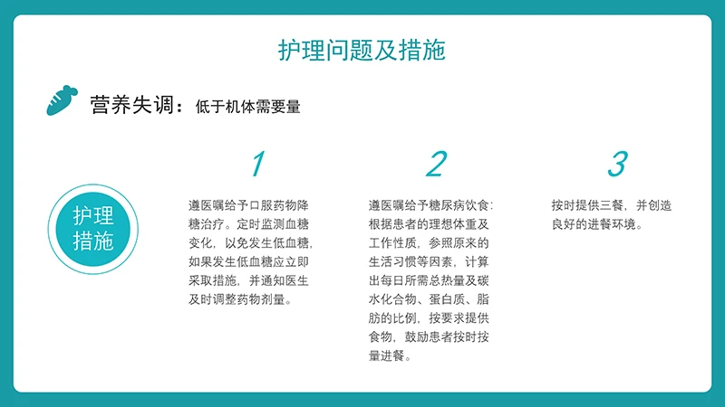 糖尿病护理查房ppt演示文档免费下载免费PPT