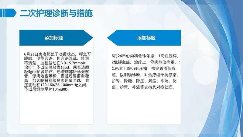 肺部感染护理查房ppt演示文档免费下载免费PPT