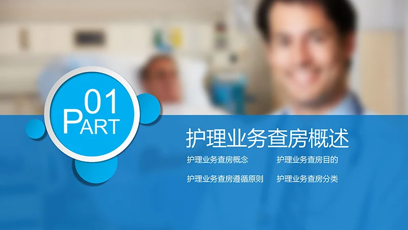 护理业务查房ppt演示文档免费下载免费PPT