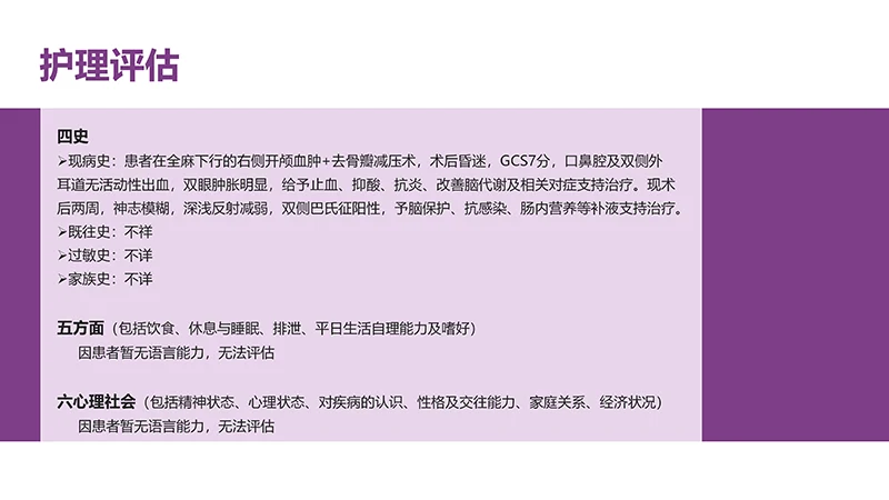 颅脑外伤护理查房ppt演示文档免费下载免费PPT